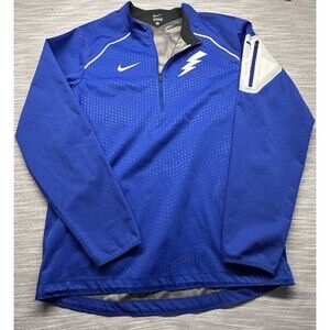 NIKE Air Force Falcons Quarter-Zip Pullover Jacket Small Running Reflective